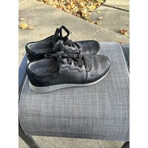 Dansko Christina Sneakers Leather Women's US Size 7.5-8‎ EU 38 Black Sparkle